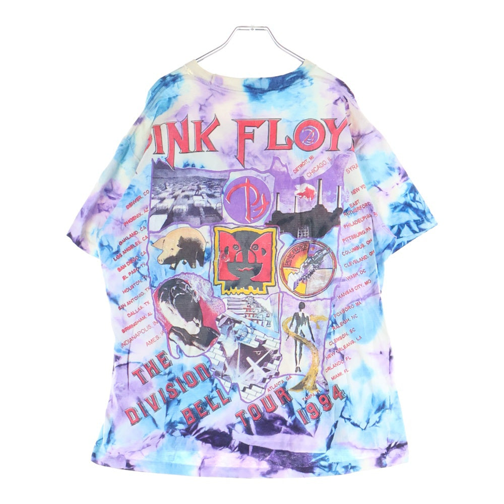 VINTAGE(ヴィンテージ) 90s PINK FLOYD THE DIVISION BELL TOUR 1994 TIE DYE ピンクフロイド タイダイ 半袖Tシャツカットソー マルチカラー