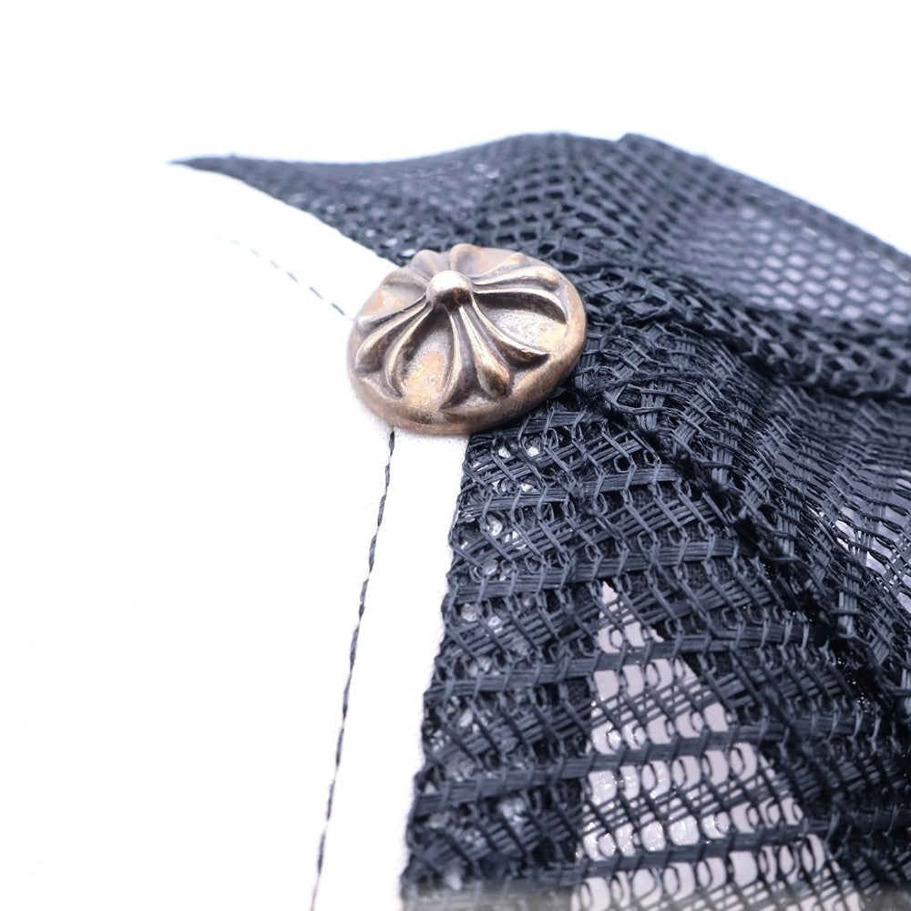 CHROME HEARTS(クロムハーツ) MLTCOL CEM CRS Tracker Cap マルチセメタリークロス トラッカーキャップ 帽子 ブラック/ホワイト