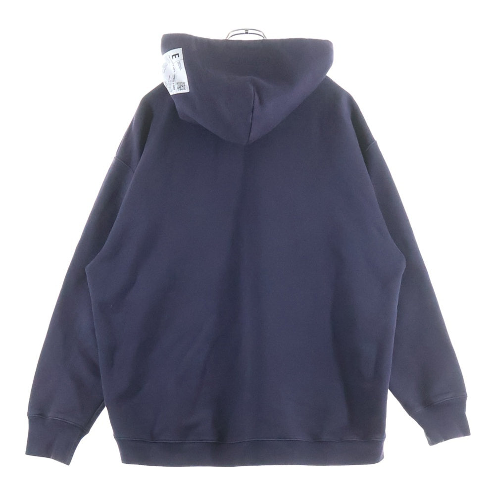 VETEMENTS(ヴェトモン) 20SS Over Logo Postage Hoodie オーバーロゴ ポステージ フーディー プルオーバーパーカー SS20TR311 ネイビー
