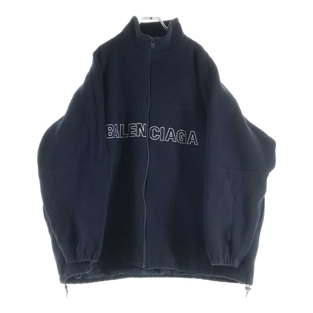 BALENCIAGA(バレンシアガ) 18AW FLEECE TRACK SUIT JACKET フリース トラックスーツ ジャケット ブラック 534315 TBU14