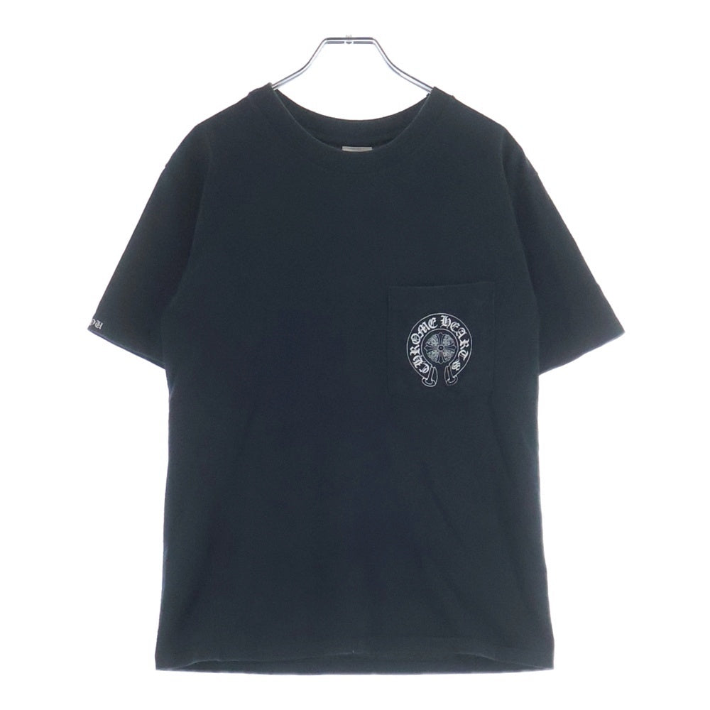 CHROME HEARTS(クロムハーツ) OLD バックセメタリープリント 半袖ポケットTシャツ カットソー ブラック
