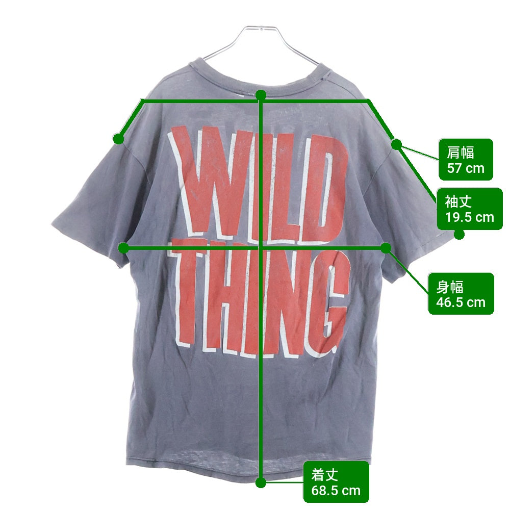 VINTAGE(ヴィンテージ) 90s TONE ROC トーンロック 両面プリント 半袖Tシャツカットソー グレー