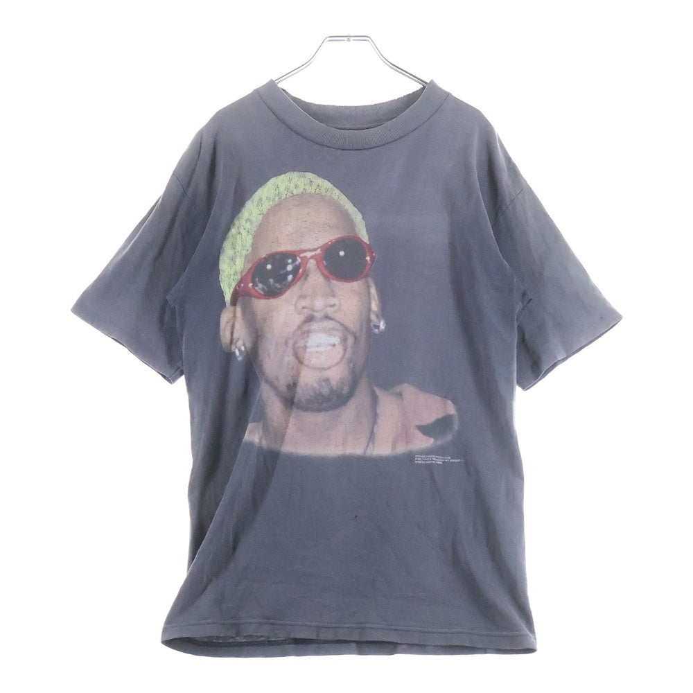 VINTAGE(ヴィンテージ) 90s DENIS RODMAN デニスロッドマン フロントプリント 半袖Tシャツカットソー ブラック