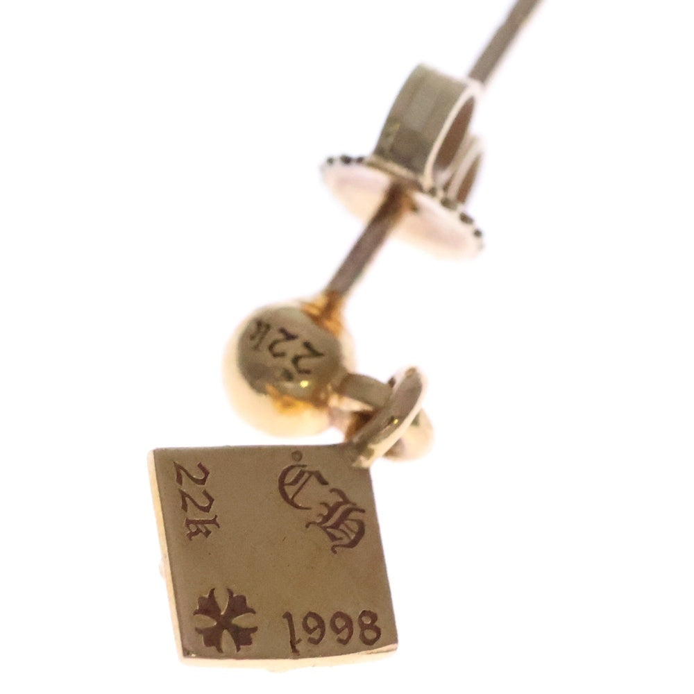 CHROME HEARTS(クロムハーツ) 22K DROP PYRAMID PLS ドロップピラミッド ピアス ゴールド