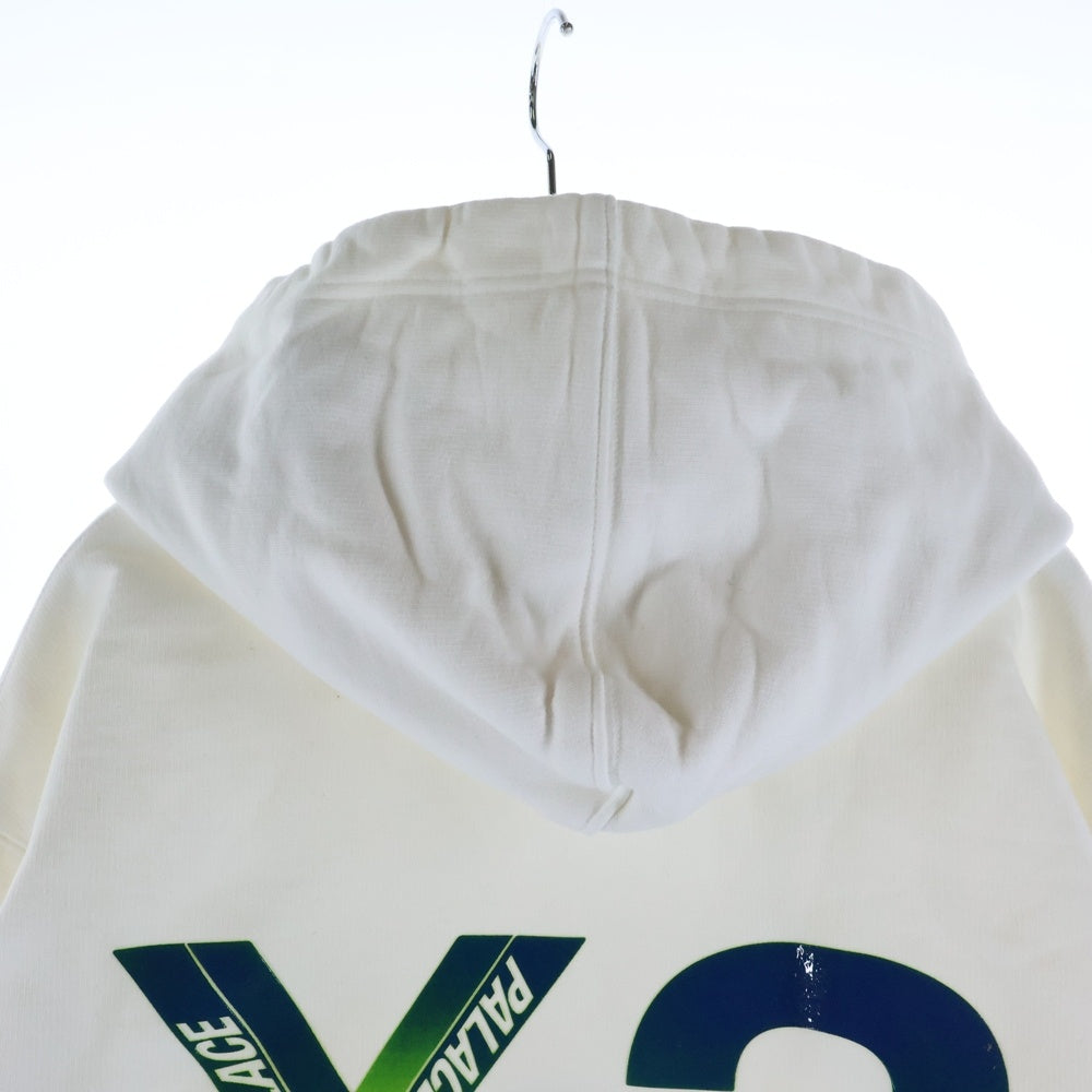 Y-3(ワイスリー) 22AW ×PALACE Logo Hoodie ×パレス ロゴフーディー プルオーバーパーカー HT3754 ホワイト
