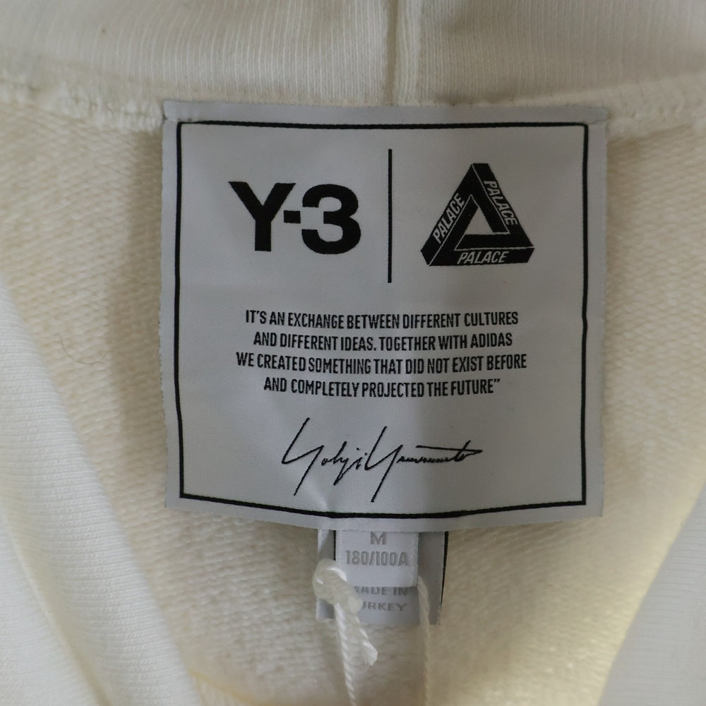 Y-3(ワイスリー) 22AW ×PALACE Logo Hoodie ×パレス ロゴフーディー プルオーバーパーカー HT3754 ホワイト