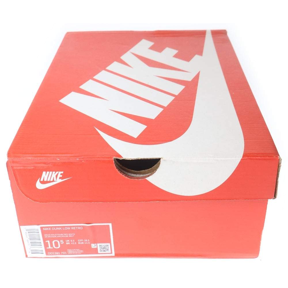 NIKE(ナイキ) DUNK LOW RETRO MIDAS GOLD DD1391-701 ダンク レトロ マイダス ローカットスニーカー US10.5/28.5cm イエロー/レッド