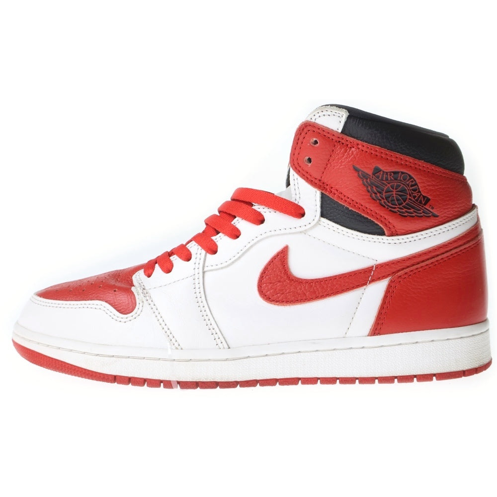 NIKE(ナイキ) AIR JORDAN 1 HIGH OG Heritage 555088-161 エアジョーダン ヘリテージ ハイカットスニーカー ホワイト/レッド US10/28.0cm