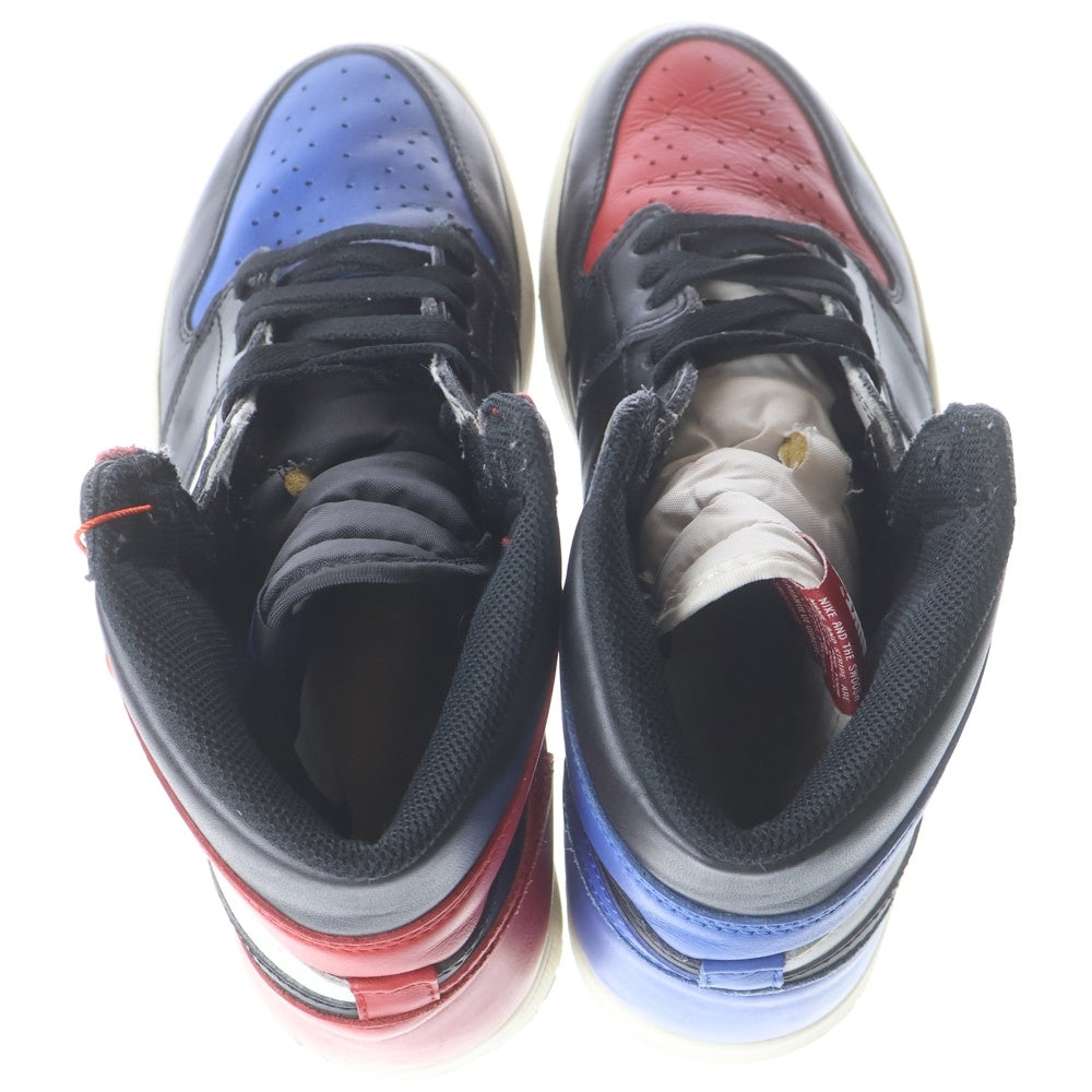 NIKE(ナイキ) AIR JORDAN 1 RETRO HIGH OG TOP 3 555088‐026 エアジョーダン1 トップ ハイカットスニーカー ブラック/レッド/ブルー US10/28.0cm