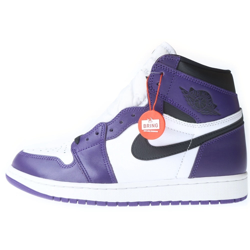 NIKE(ナイキ) AIR JORDAN 1 RETRO HIGH OG COURT PURPLE 555088-500 エアジョーダン1 レトロ ハイ コート パープル ハイカットスニーカー ホワイト/パープル US10/28.0cm