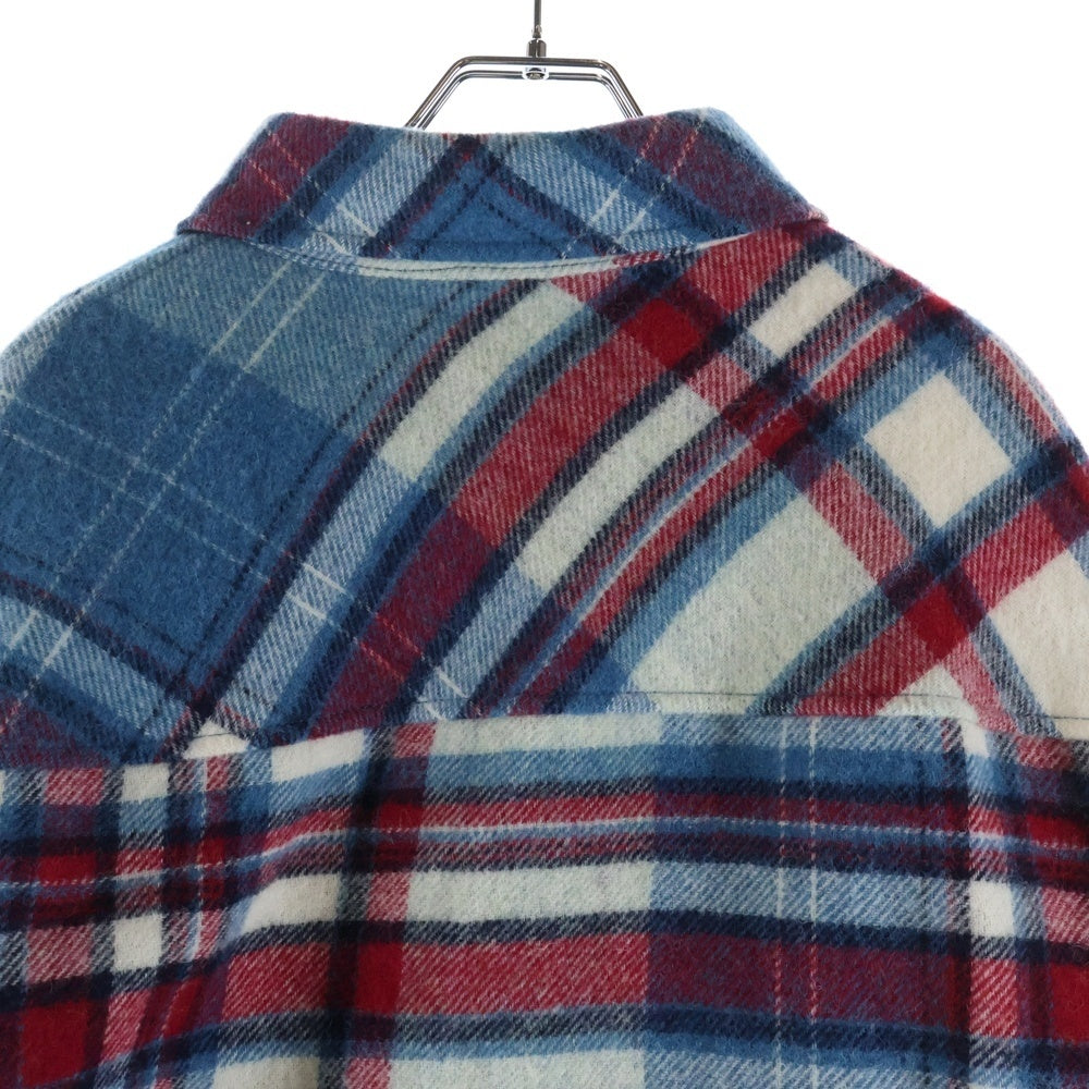 we11done(ウェルダン) CHECK ANORAK WOOL SHIRT チェックアノラック