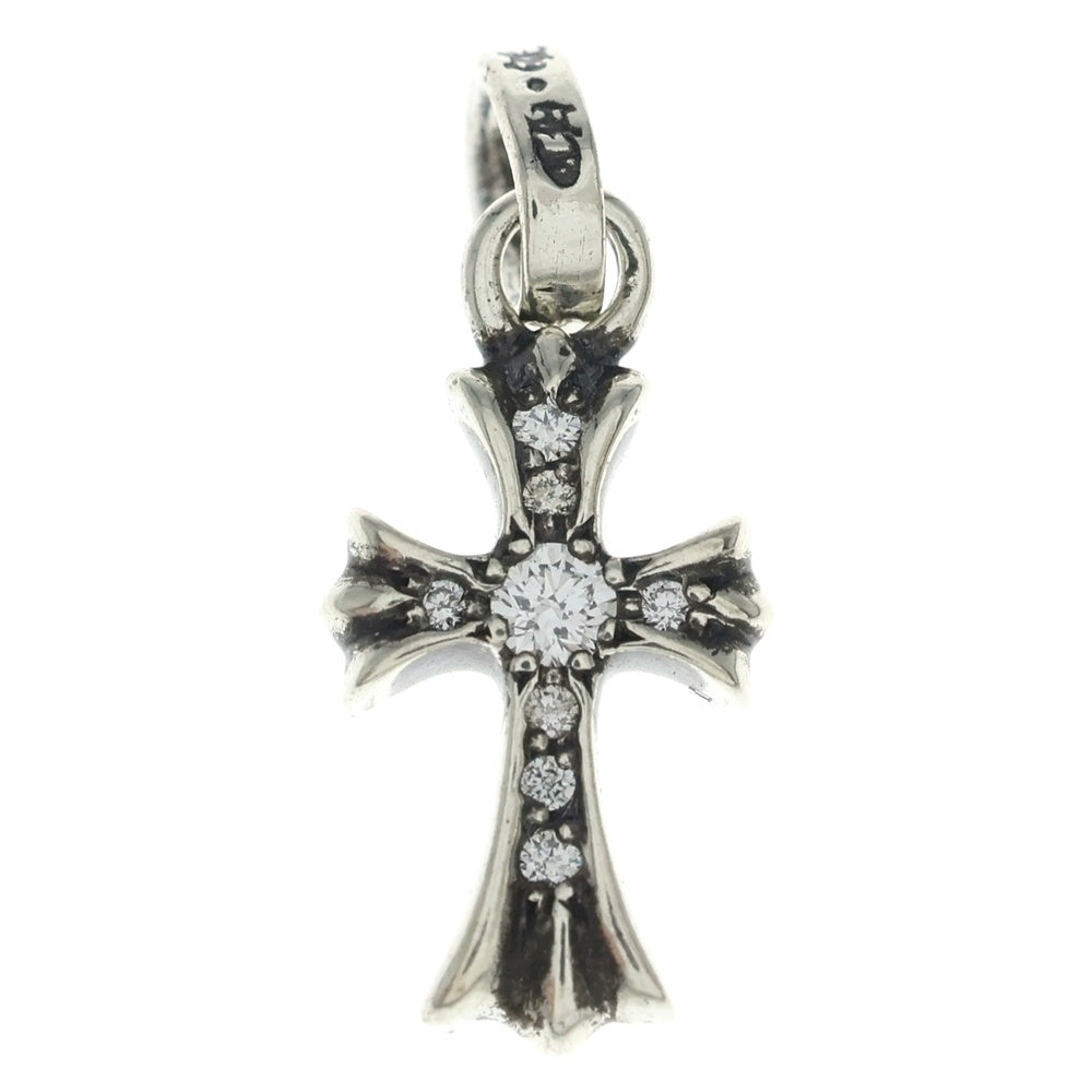 CHROME HEARTS(クロムハーツ) CRS BBYFAT P DMND ベイビーファットクロス PAVEダイヤ ペンダントトップ シルバーBCA234