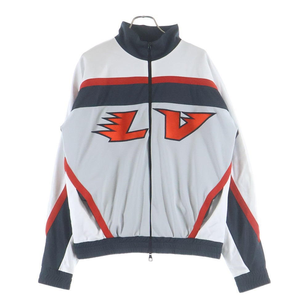 LOUIS VUITTON(ルイヴィトン) 22AW Embellished LV Graphic Hockey Track Jacket RM222 J67 HNY86W エンベリッシュド LVグラフィックホッケートラックジャケット ホワイト
