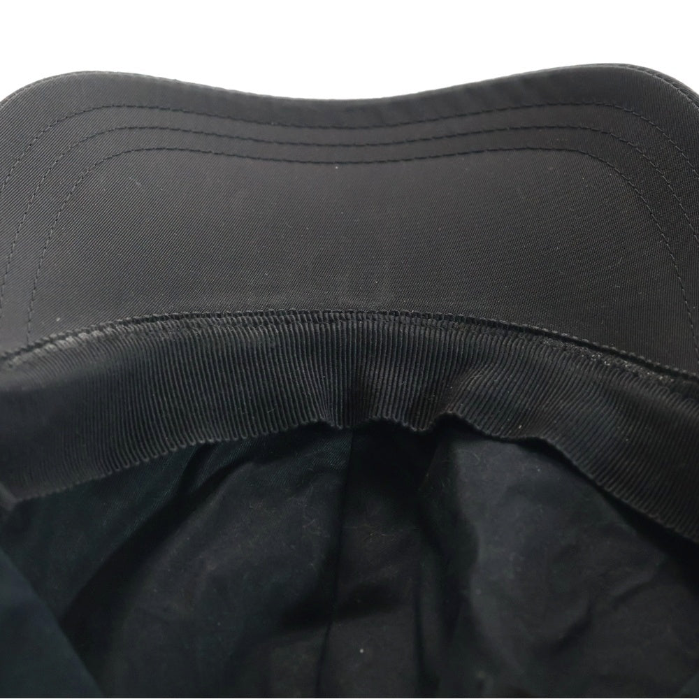 PRADA(プラダ) RE-NYLON リナイロン ベースボール ロゴプレートキャップ 帽子 ブラック 2HC274 2DMI