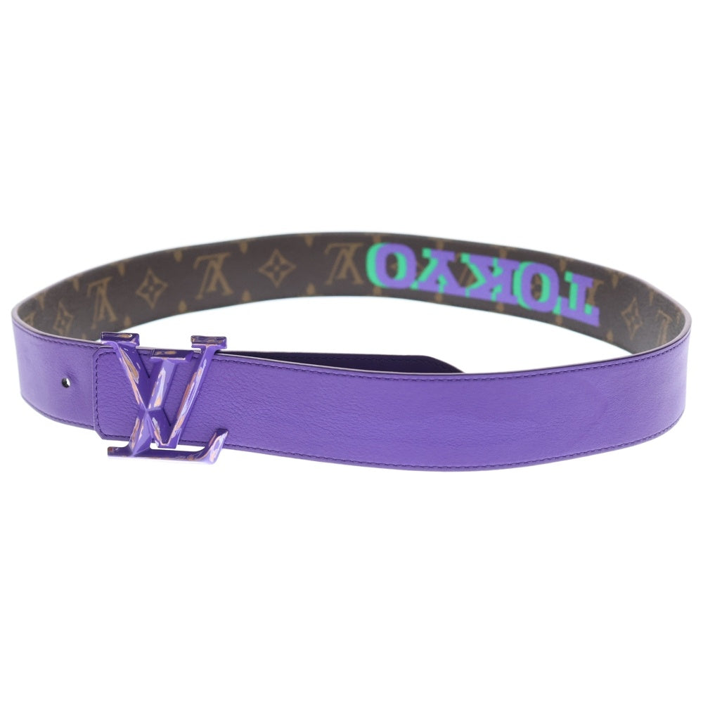 LOUIS VUITTON(ルイヴィトン) サンチュールLVオプティック 40MM モノグラムレザーベルト パープル/ブラウン M0494