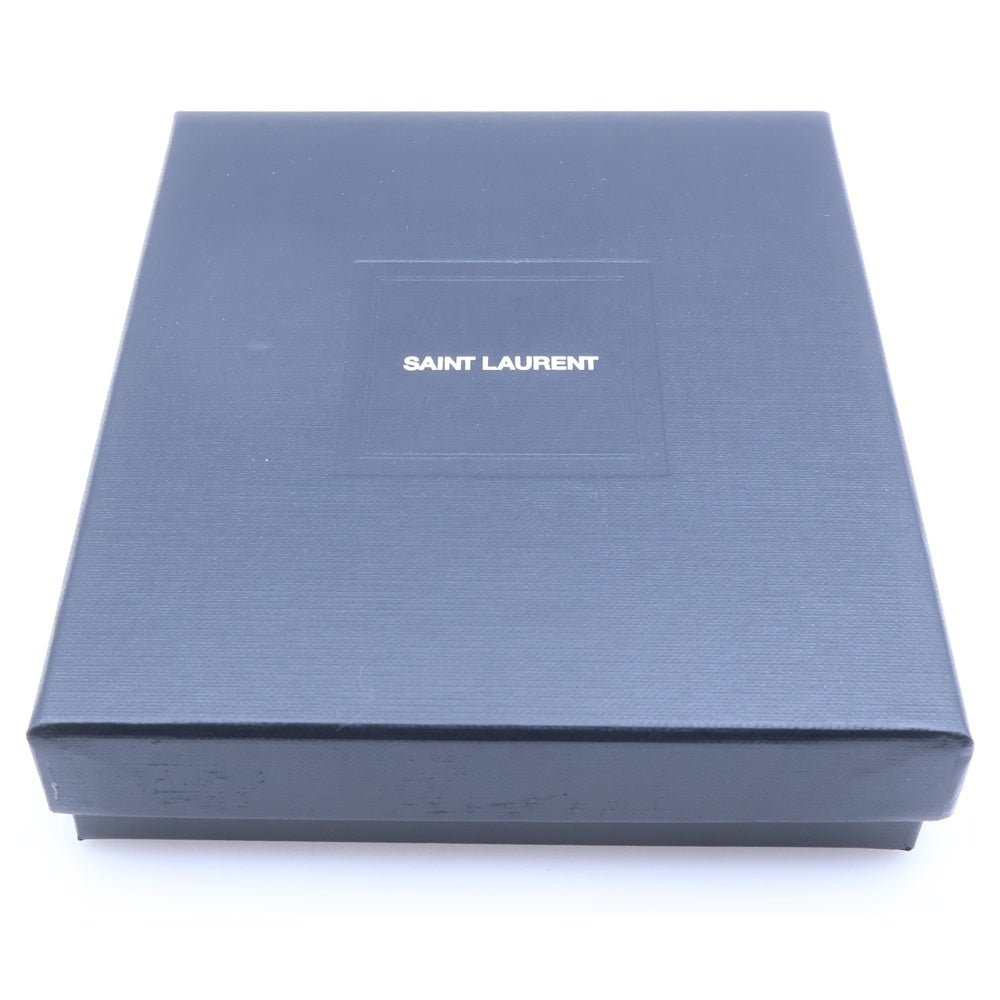 SAINT LAURENT PARIS(サンローランパリ) YSLロゴ カサンドラ 二つ折りウォレット 財布 ブラック 453276BTY0U