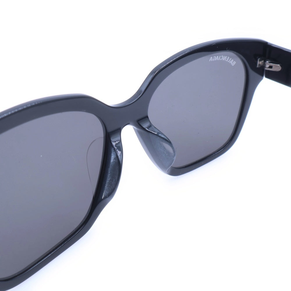 BALENCIAGA(バレンシアガ) ロゴ刻印 スクエアサングラス ブラックレンズ ブラック BB0215SA-001