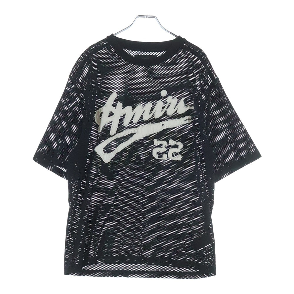 AMIRI(アミリ) 22 MESH ベースボール メッシュシャツ ブラック