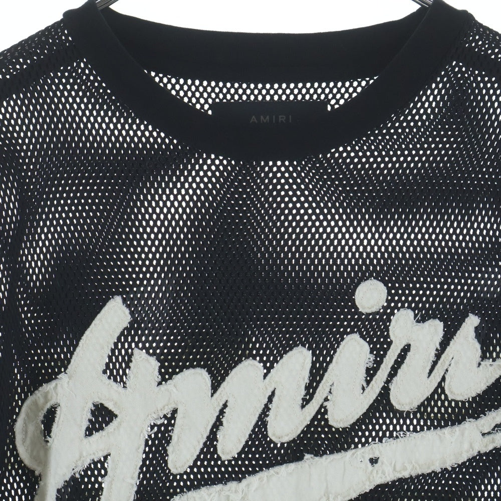 AMIRI(アミリ) 22 MESH ベースボール メッシュシャツ ブラック