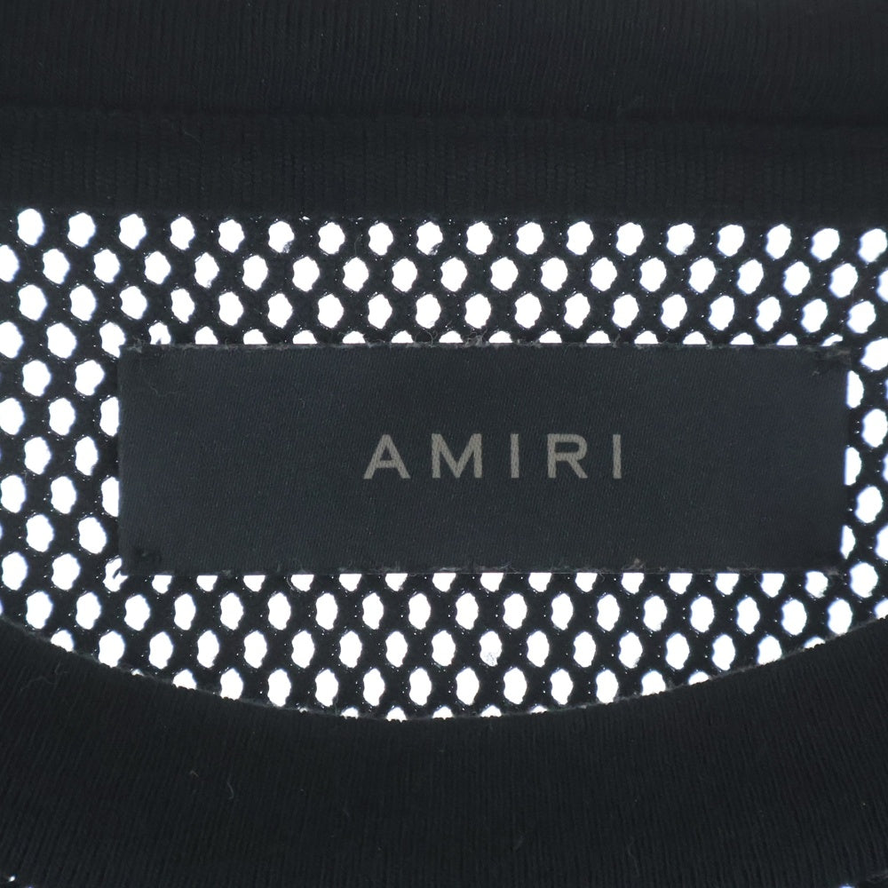 AMIRI(アミリ) 22 MESH ベースボール メッシュシャツ ブラック