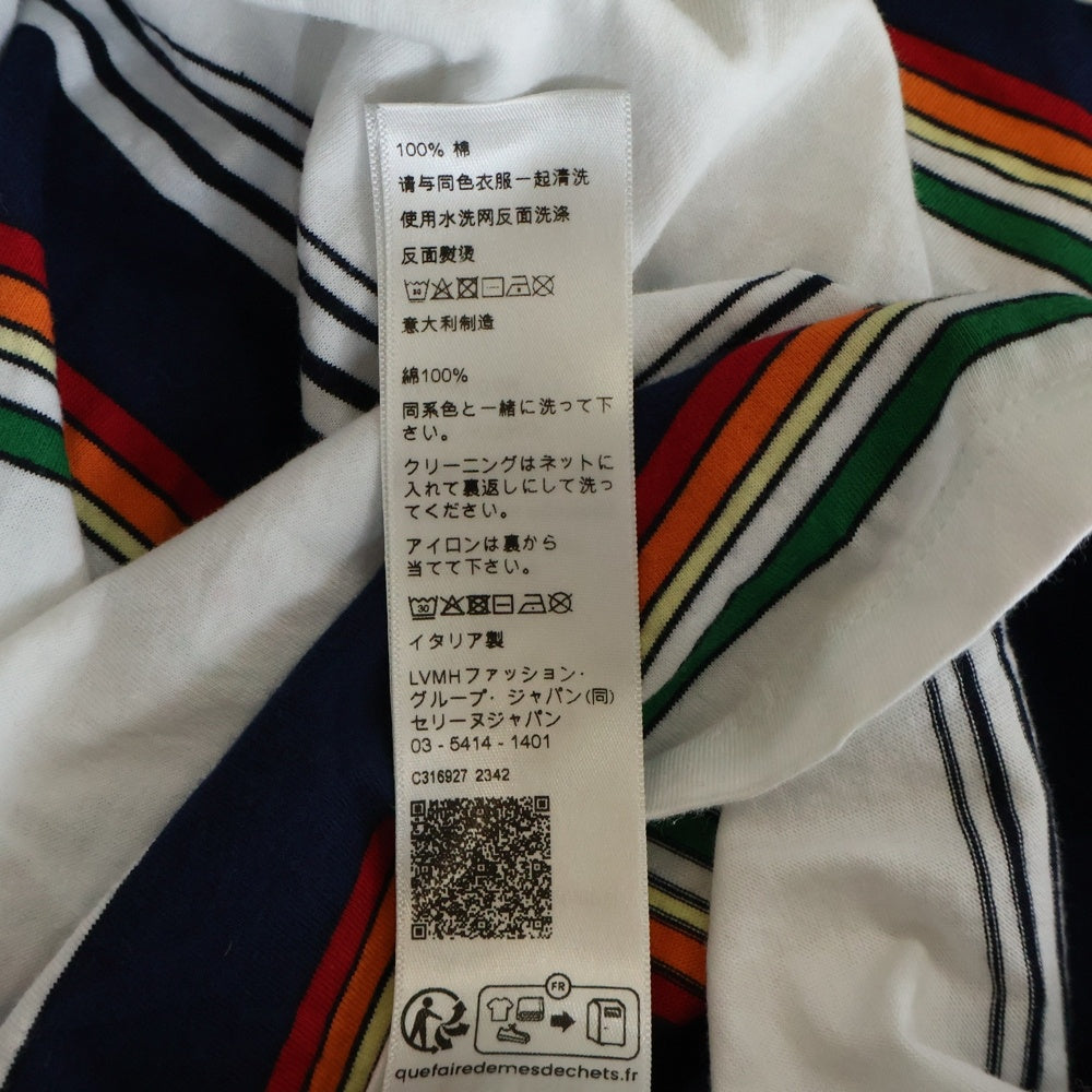 CELINE(セリーヌ) トリオンフ ボーダールーズ 半袖Tシャツカットソー ホワイト 2X04I807M 01MU レディース