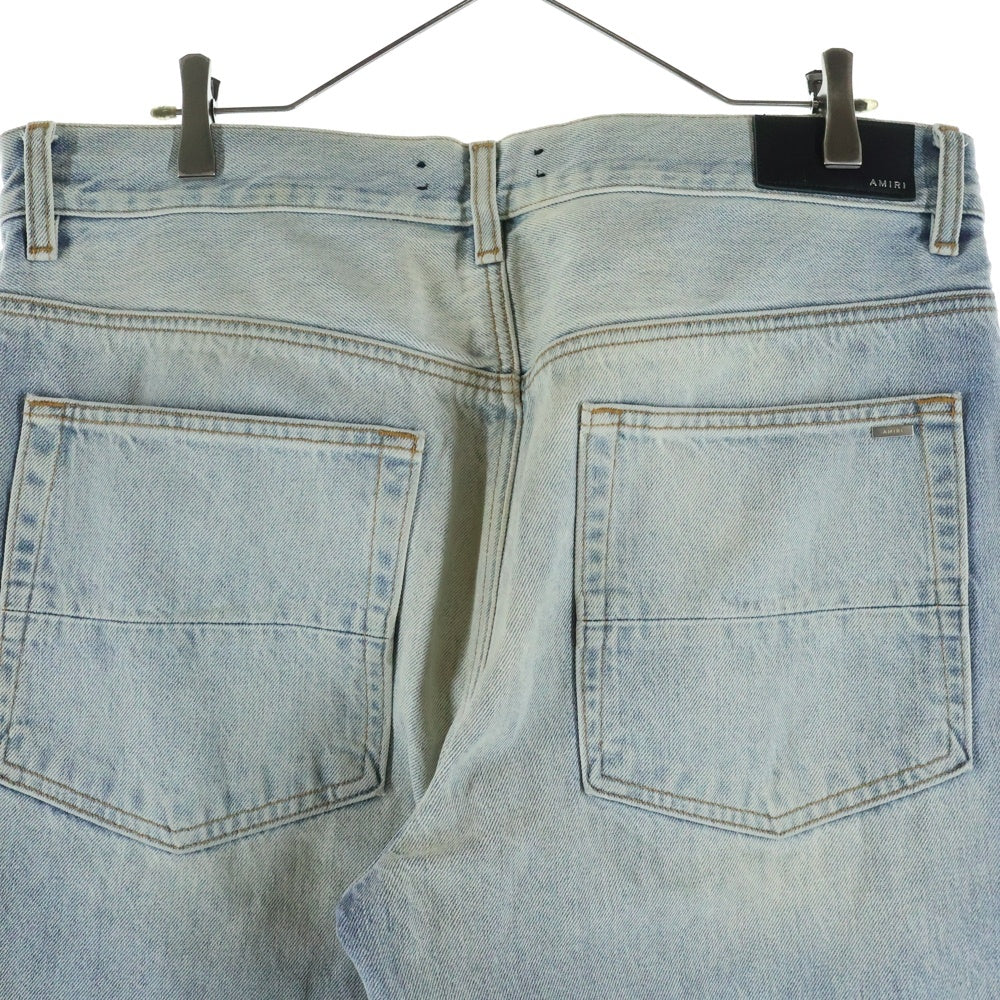 AMIRI(アミリ) SAFARI STRAIGHT JEAN サファリ チータープリント ストレイトデニムパンツ インディゴ