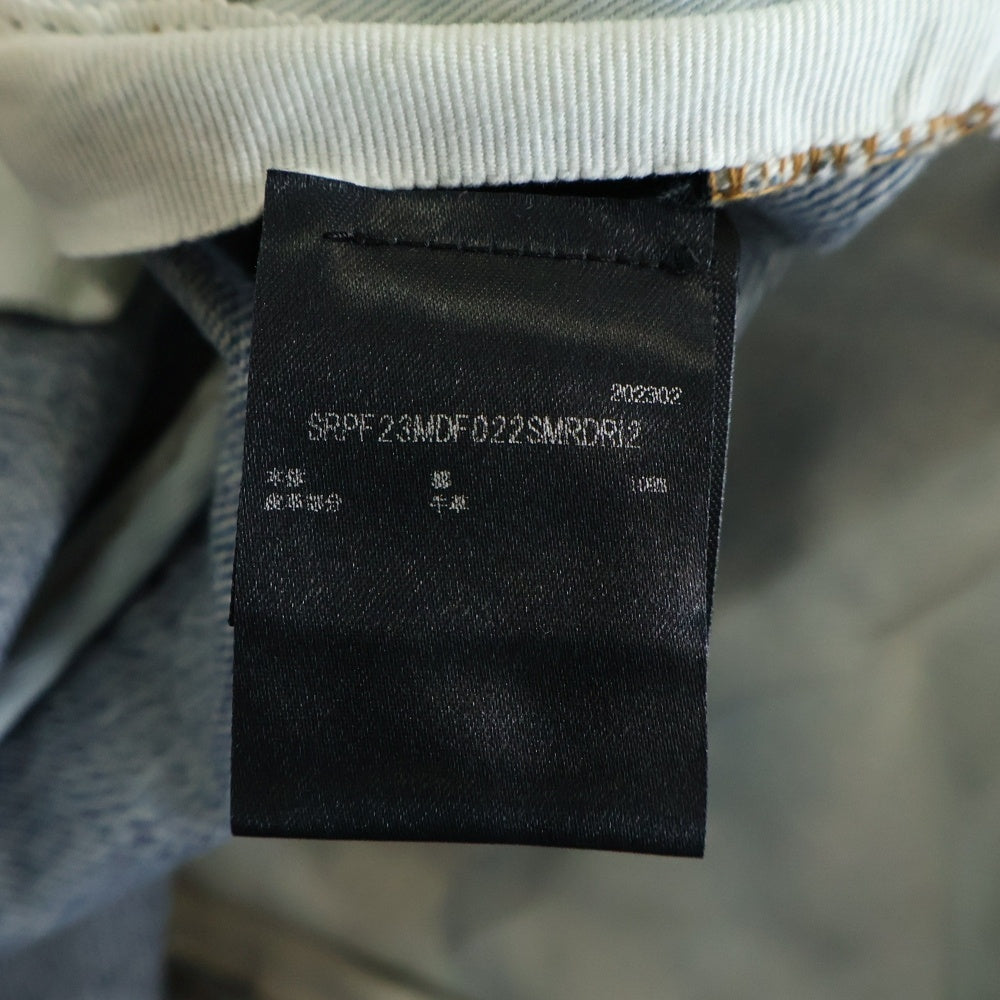 AMIRI(アミリ) SAFARI STRAIGHT JEAN サファリ チータープリント ストレイトデニムパンツ インディゴ