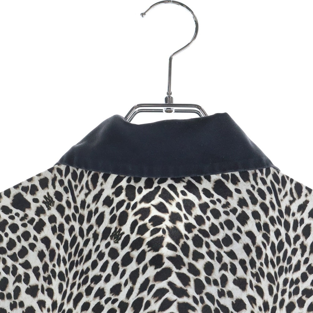 AMIRI(アミリ) レオパード ボーリング半袖シャツ ブラウン