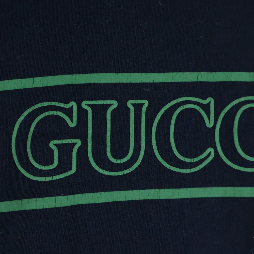 GUCCI(グッチ) 25SS フロントロゴプリント 半袖Tシャツカットソー ブラック 796395 XJG3P