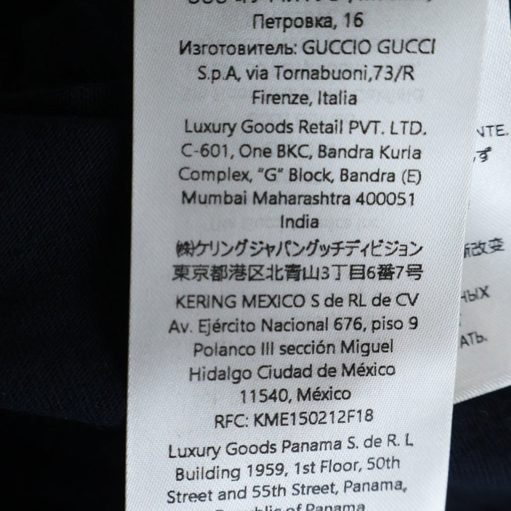 GUCCI(グッチ) 25SS フロントロゴプリント 半袖Tシャツカットソー ブラック 796395 XJG3P