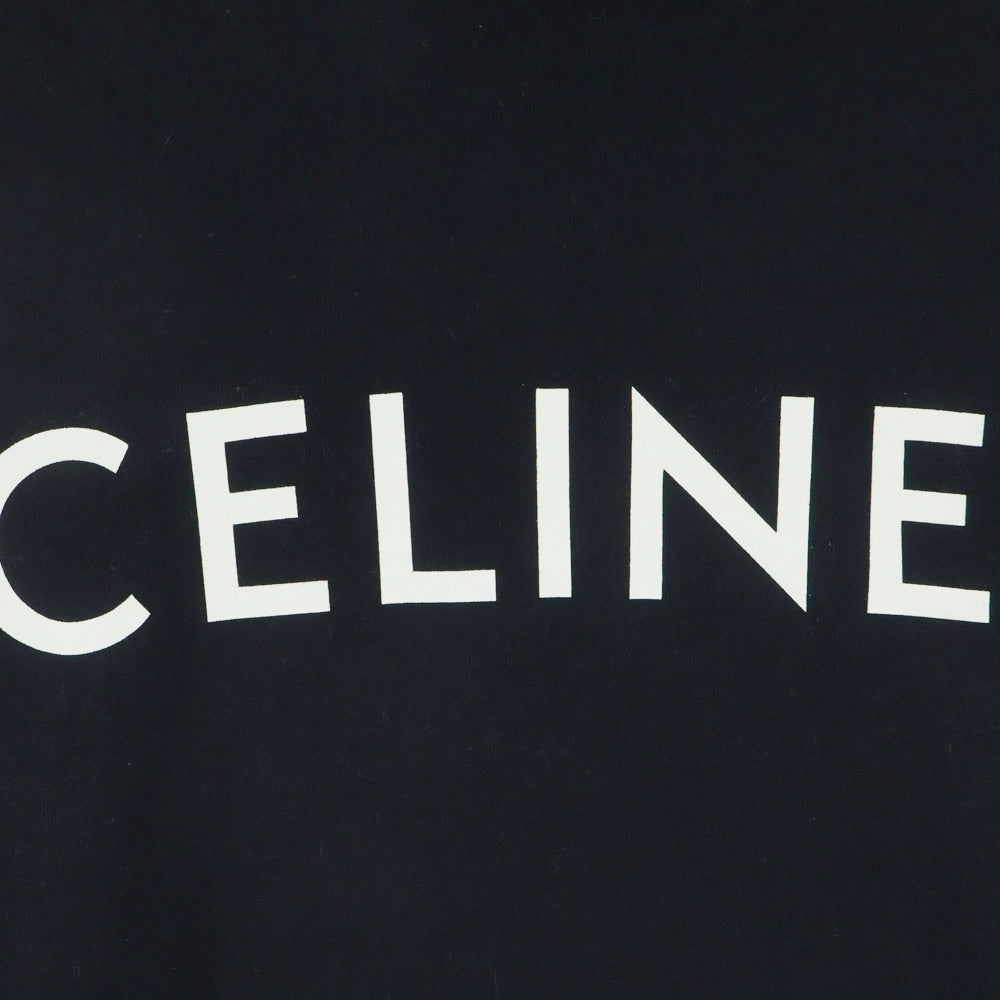 CELINE(セリーヌ) クラシックロゴプルオーバーパーカー フーディ ブラック 2Y321670Q