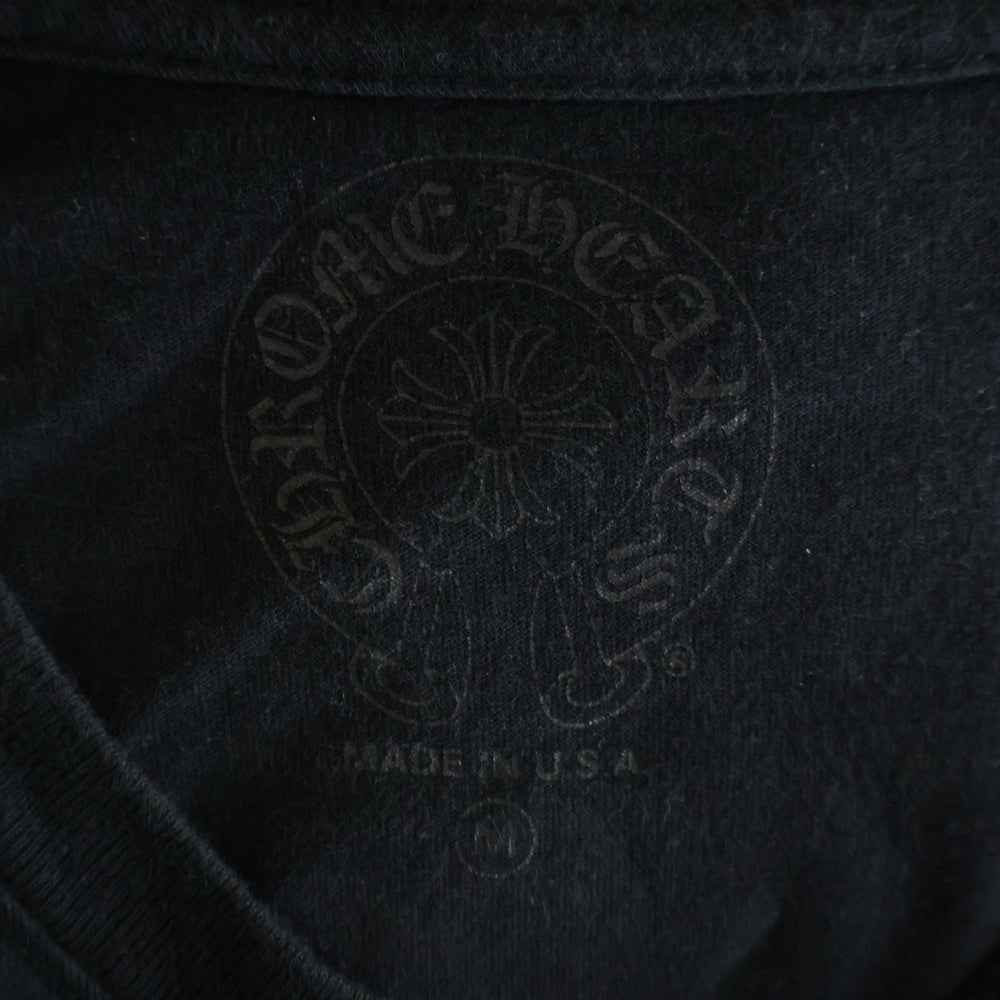 CHROME HEARTS(クロムハーツ) MLTCOL CEM CRS T-SHRT マルチセメタリークロスプリント 長袖Tシャツカットソー ブラック