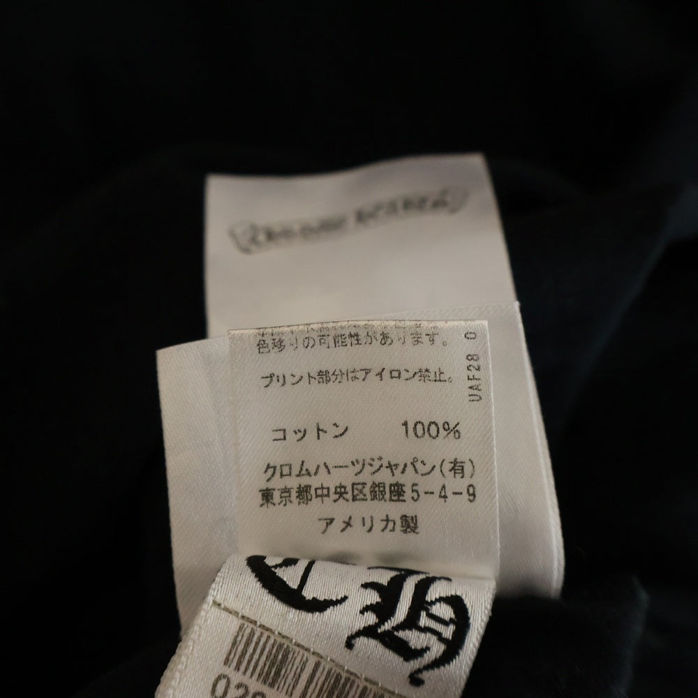 CHROME HEARTS(クロムハーツ) MLTCOL CEM CRS T-SHRT マルチセメタリークロスプリント 長袖Tシャツカットソー ブラック