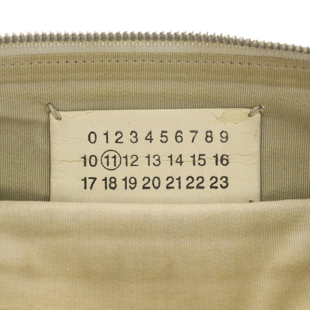 Maison Margiela(メゾンマルジェラ) スプラッシュペイント加工 クラッチバック セカンドバック シルバー