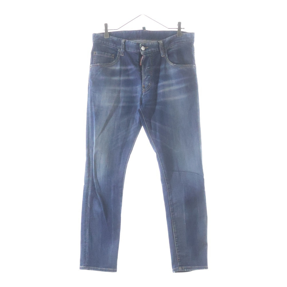 DSQUARED2(ディースクエアード) 23AW SKATER JEAN スケータージーンズ ダメージ加工デニム インディゴ S74LB1317-S30664