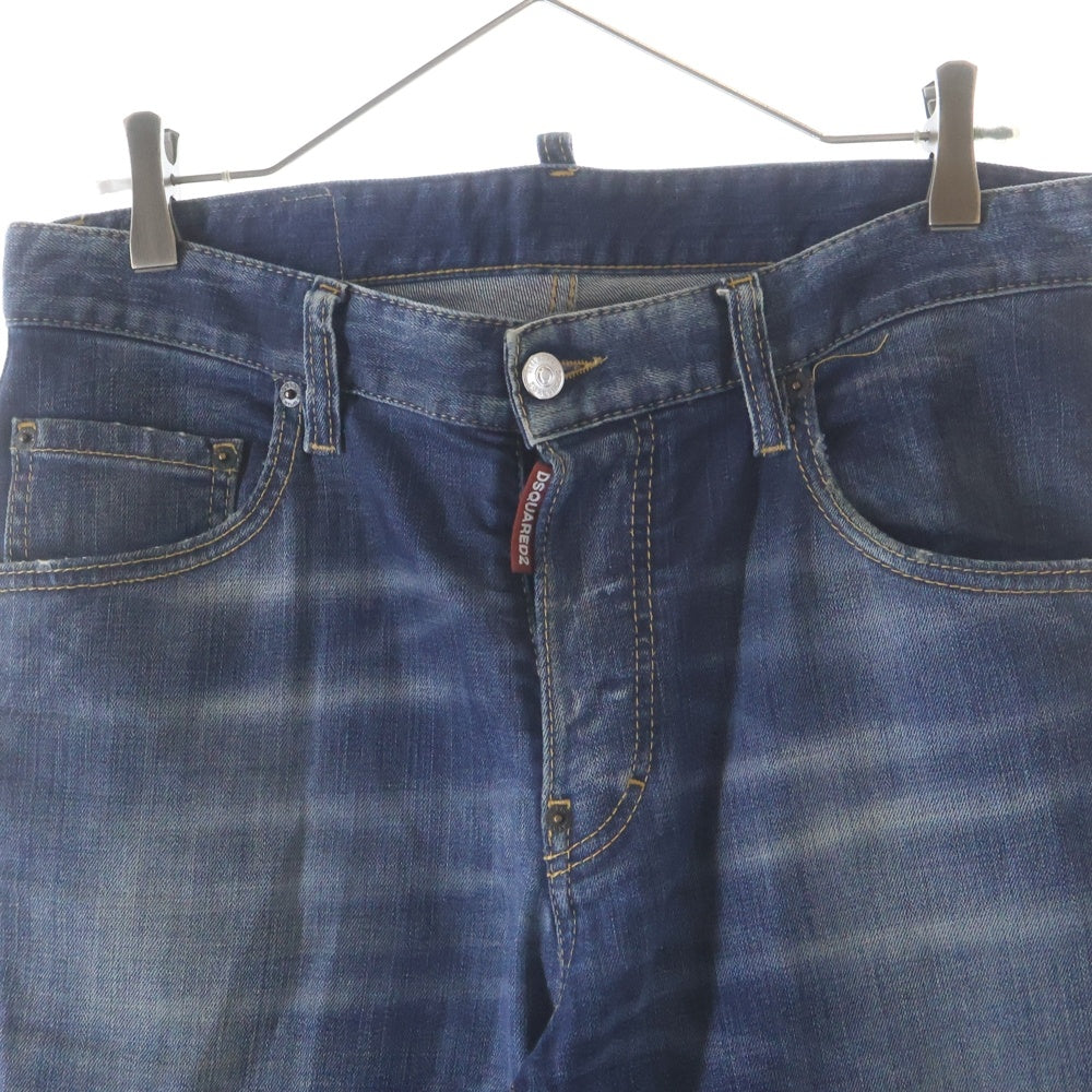 DSQUARED2(ディースクエアード) 23AW SKATER JEAN スケータージーンズ ダメージ加工デニム インディゴ S74LB1317-S30664