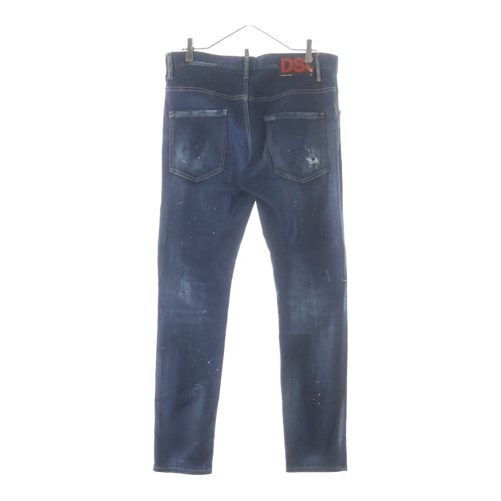 DSQUARED2(ディースクエアード) 20AW SKATER JEAN ケータージーンズ ダメージ加工デニム インディゴ S71LB0838-S30708