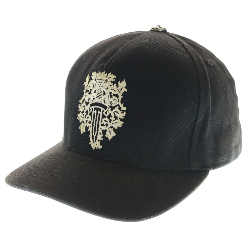 CHROME HEARTS(クロムハーツ) TRUCKER CAP デニムトラッカー ヴァインダガー刺繍 キャップ 帽子 ブラック
