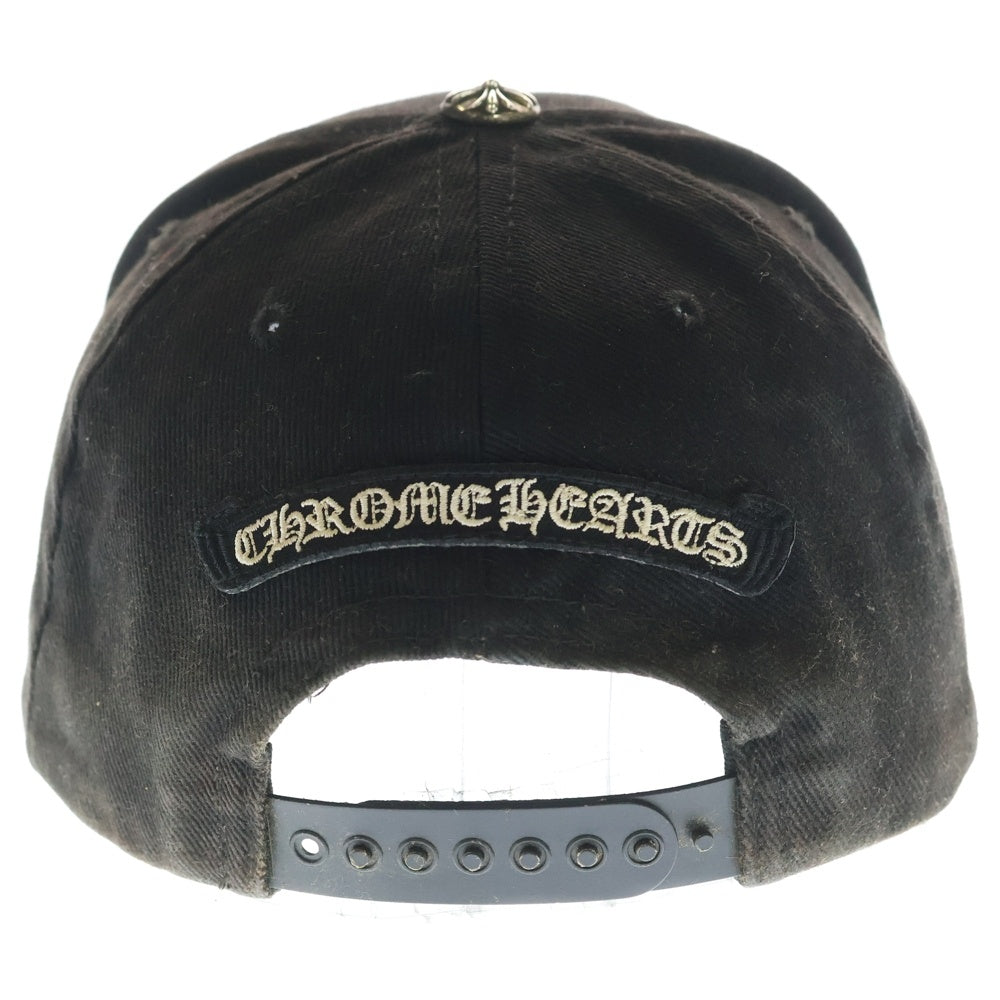 CHROME HEARTS(クロムハーツ) TRUCKER CAP デニムトラッカー ヴァインダガー刺繍 キャップ 帽子 ブラック
