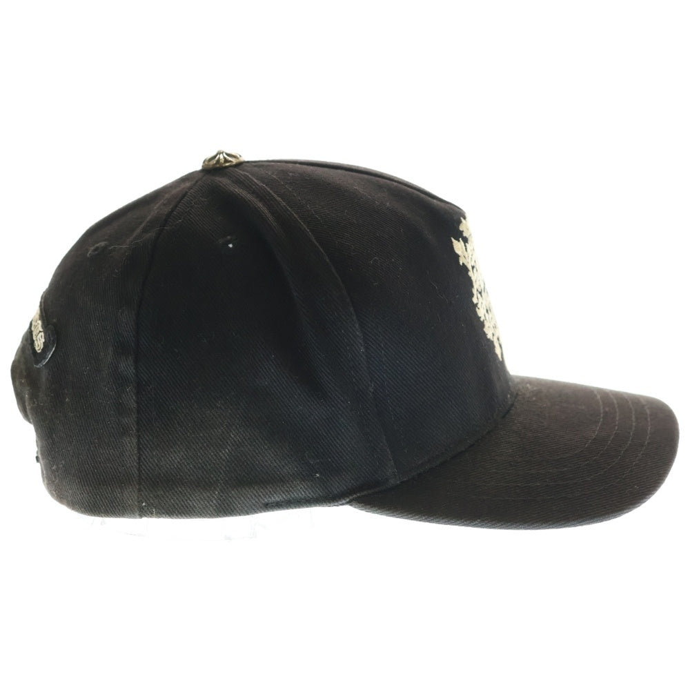 CHROME HEARTS(クロムハーツ) TRUCKER CAP デニムトラッカー ヴァインダガー刺繍 キャップ 帽子 ブラック