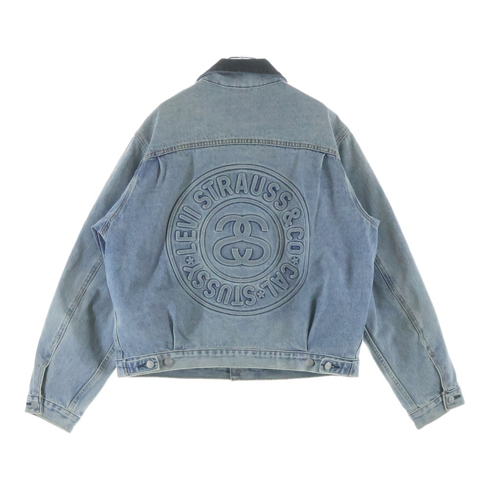 STUSSY(ステューシー) ×Levi's Embossed Trucker Jacket バックロゴ