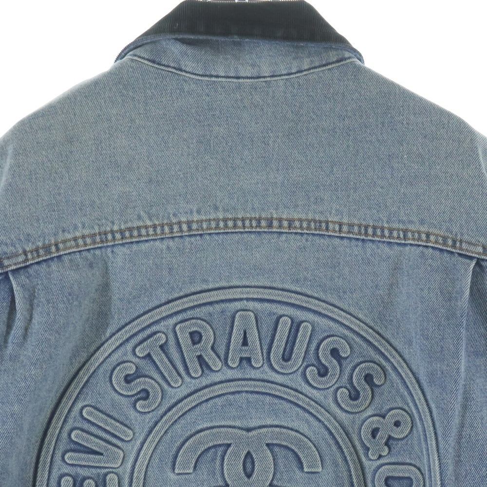 STUSSY(ステューシー) ×Levi's Embossed Trucker Jacket バックロゴ