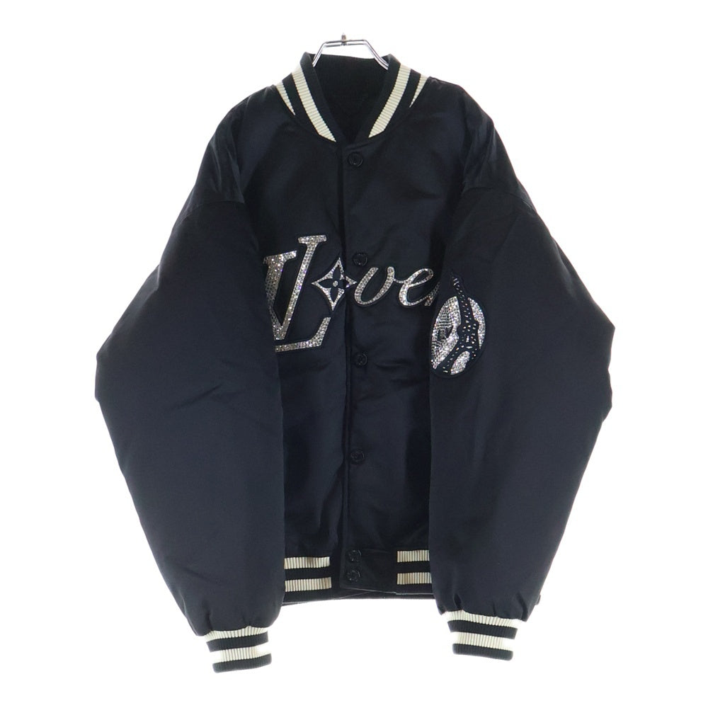 LOUIS VUITTON(ルイヴィトン) 24SS エンブロイダードナイロンベースボールブルゾン ジャケット RM241 GPD HQB71E ブラック