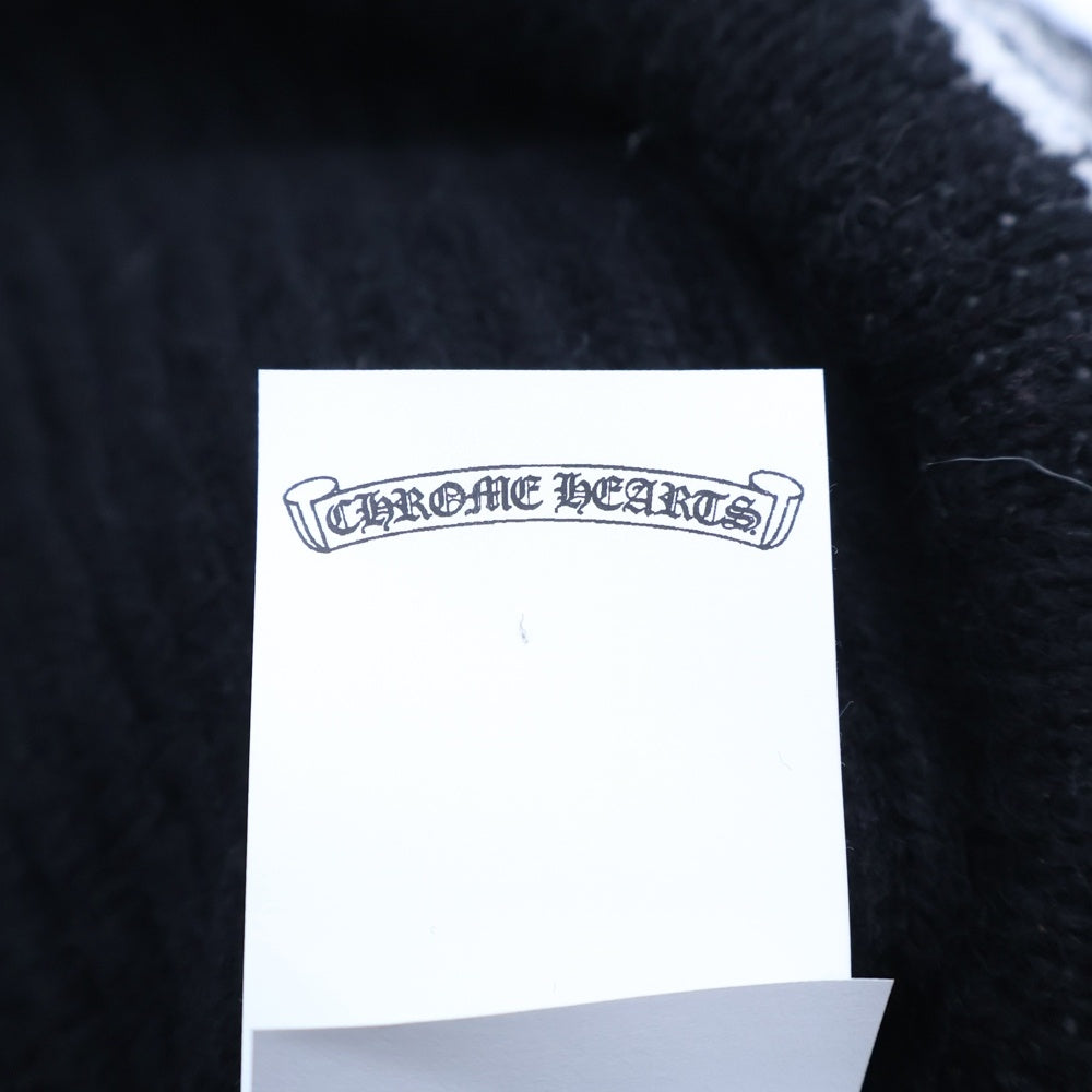 CHROME HEARTS(クロムハーツ) BIG DADDY ビッグダディ スターボール付きカシミヤニットビーニーニットキャップ ブラック