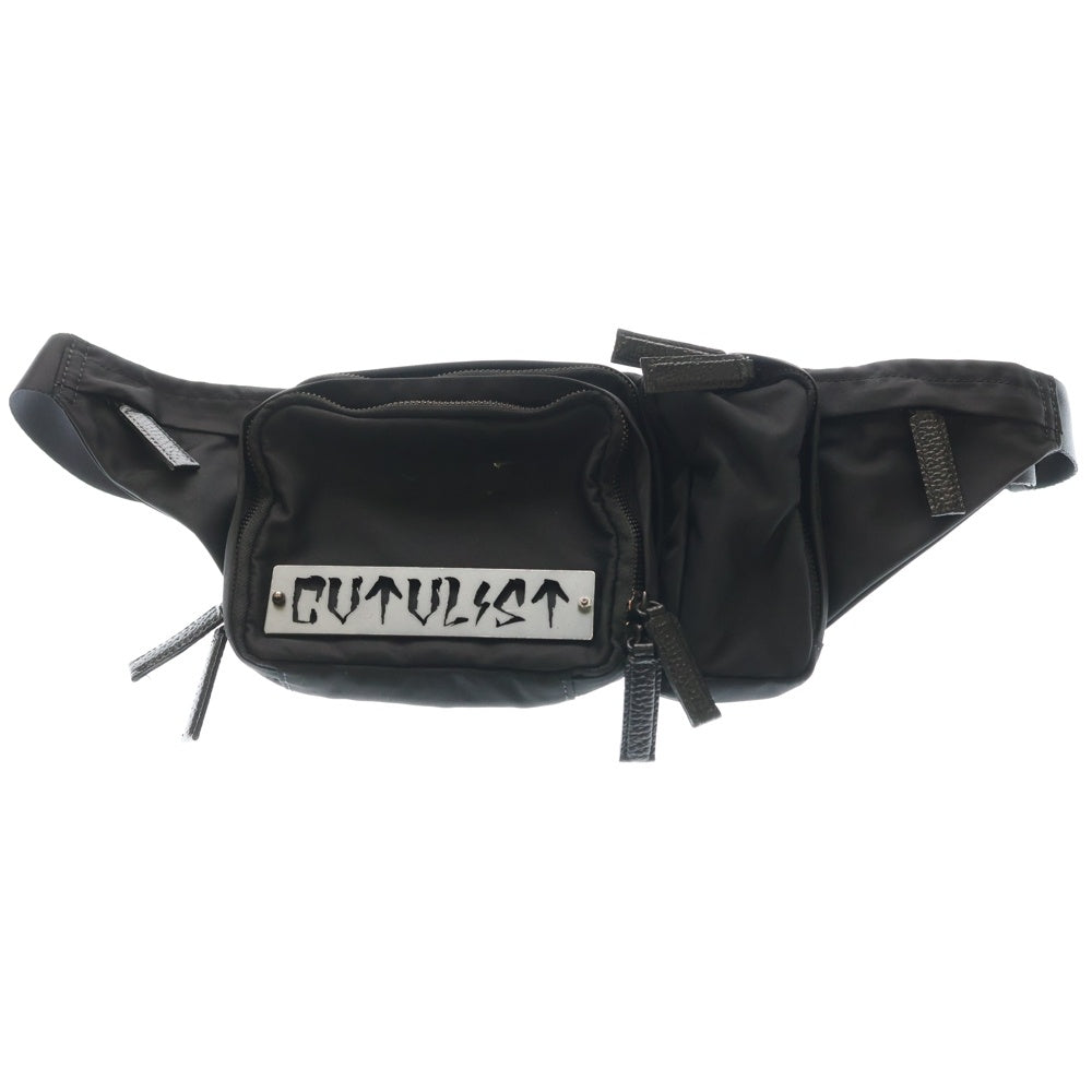 cvtvlist(カタリスト) INDUSTRIAL BUM BAG ロゴプレートボディバッグ ブラック