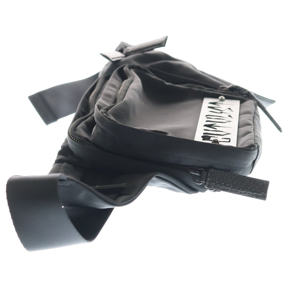 cvtvlist(カタリスト) INDUSTRIAL BUM BAG ロゴプレートボディバッグ ブラック