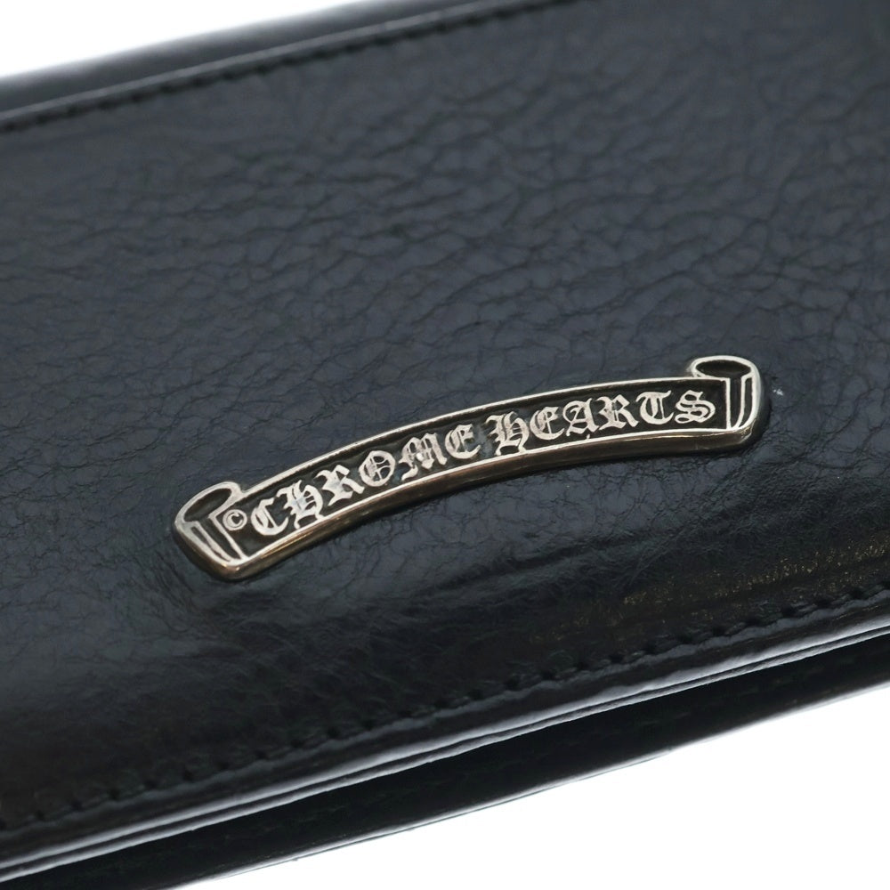 CHROME HEARTS(クロムハーツ) FLERKNEE CARD CASE フレアニーレザーカードケース ブラック