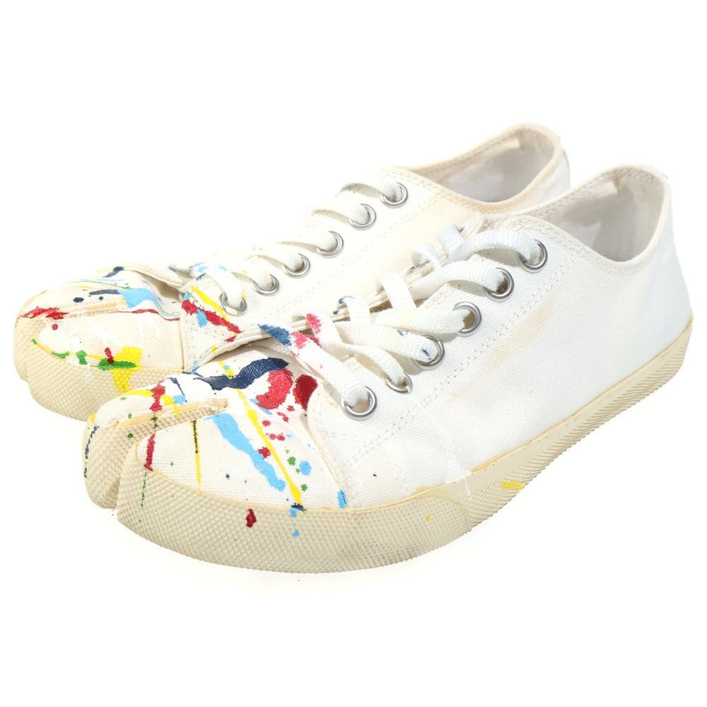 Martin Margiela 22(マルタンマルジェラ) Tabi タビ ペイント加工 ローカットスニーカー ホワイト S58WS0112 レディース