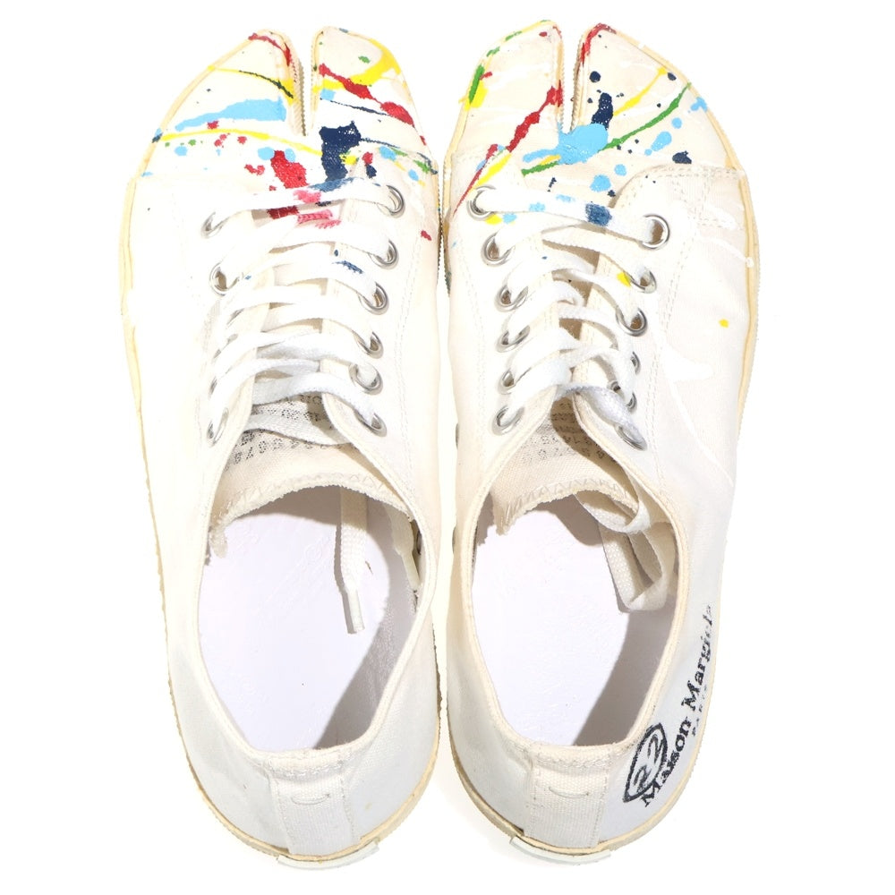 Martin Margiela 22(マルタンマルジェラ) Tabi タビ ペイント加工 ローカットスニーカー ホワイト S58WS0112 レディース
