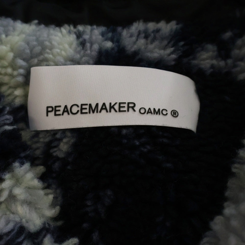 OAMC(オーエーエムシー) 25AW × PEACEMAKER Reversible Overshirt ピースメーカー オーバーサイズ シャツジャケット PCM2OJ06ANY00299 ブラック